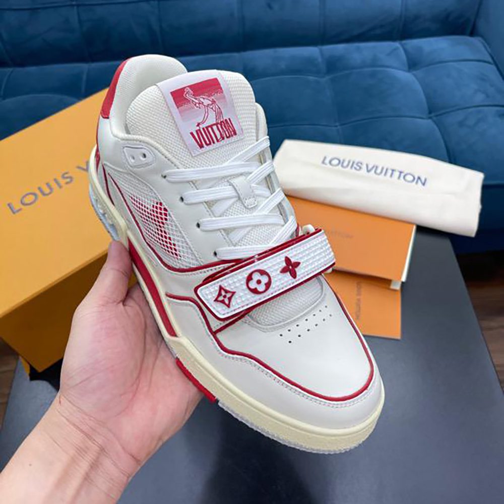 Louis Vuitton Red Strap Trainers